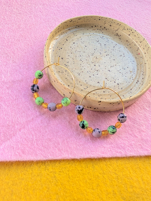 Daily Hoops - Leopard Spots - Lime, Grape, Pineapple