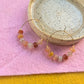 Daily Hoops - Sunstone & Peach Zircon - Peach