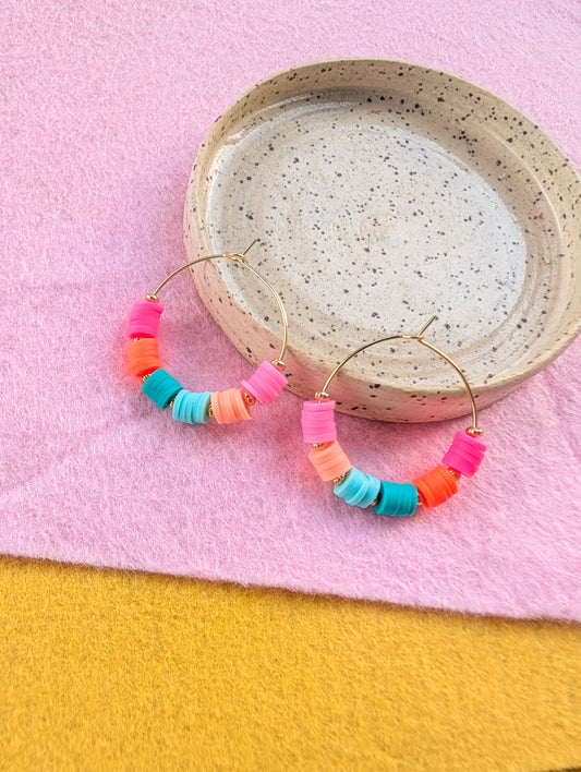 Daily Hoops - Summer Heishi - Colorblock Alternating