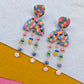 Soft Arch Drops - Ants at the Picnic - Pearl, Sodalite, Jade, Citrine, Vintage Beads
