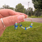 Daily Hoops - Summer Picnic - Pink, Mint, Chartruese, Blue Daisies