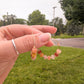 Daily Hoops - Sunstone & Peach Zircon - Peach