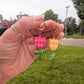 Charms - Gingham Tulips