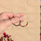 Daily Hoops - Gold - Red & Green Crackle Dots