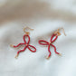 Beaded Bow - Cranberry