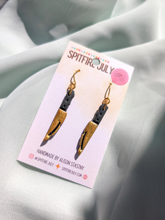 Stabbies - Gold & Black Serrated