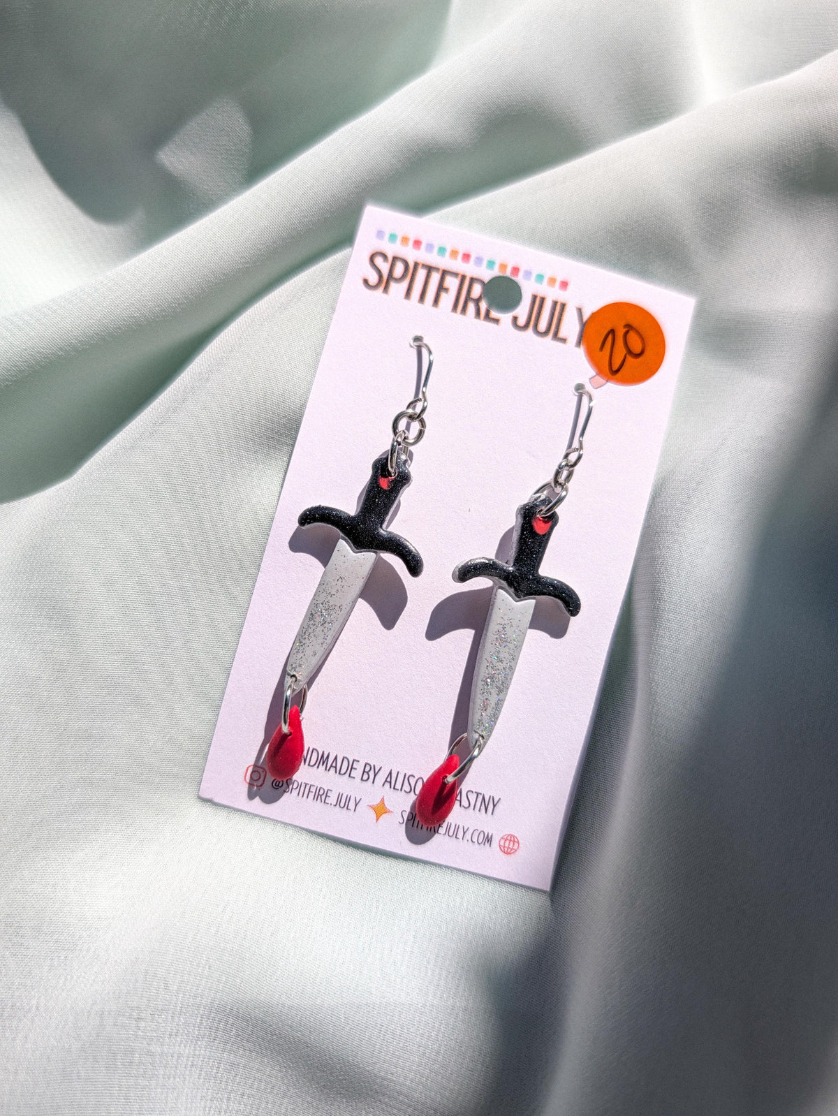 Stabbies - Silver Holographic & Black Swords with Drip