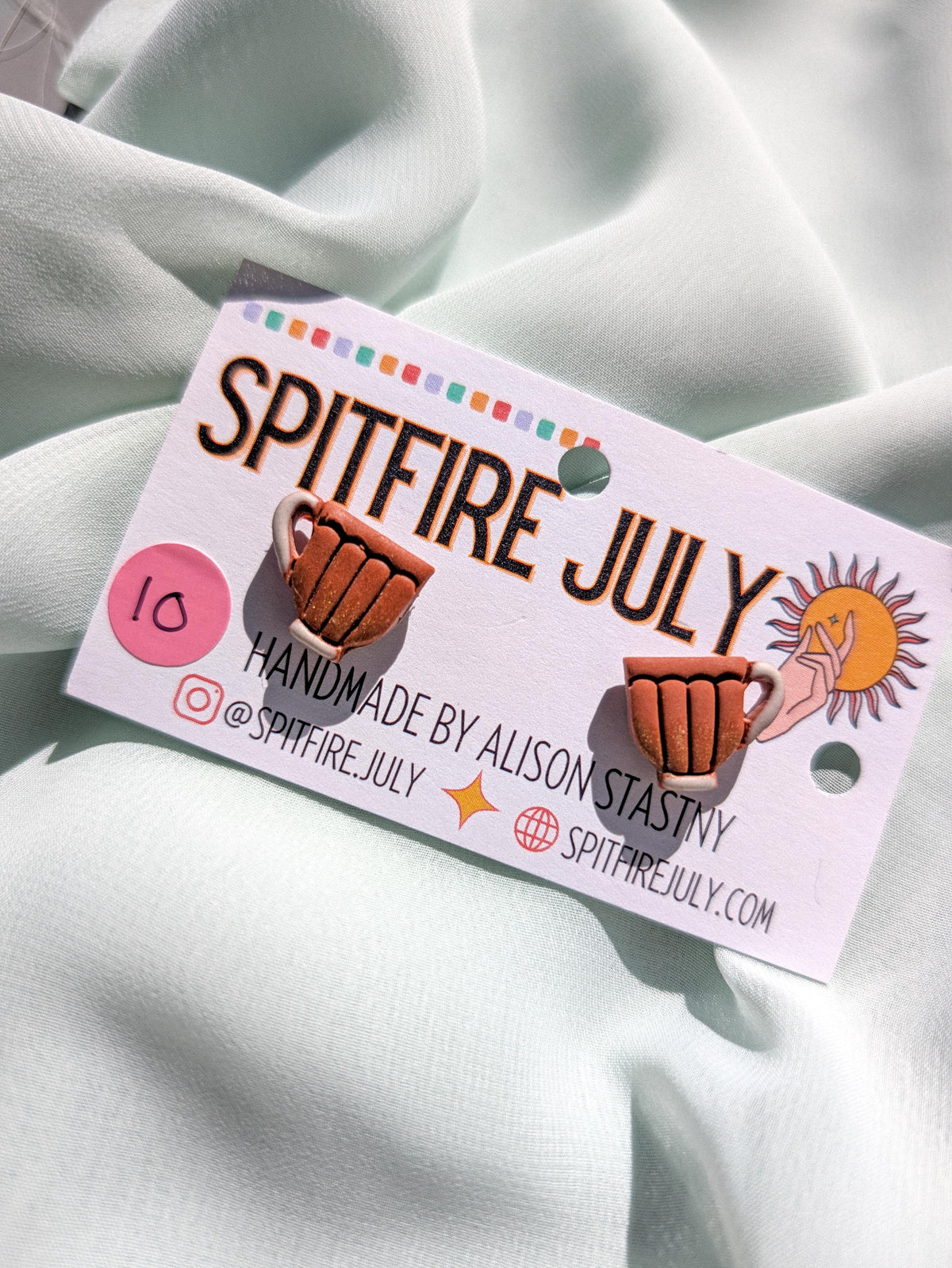 Pumpkin Spice Latte Stud