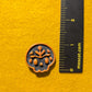 Fridge Magnet - Folk Skull - Black & Gold