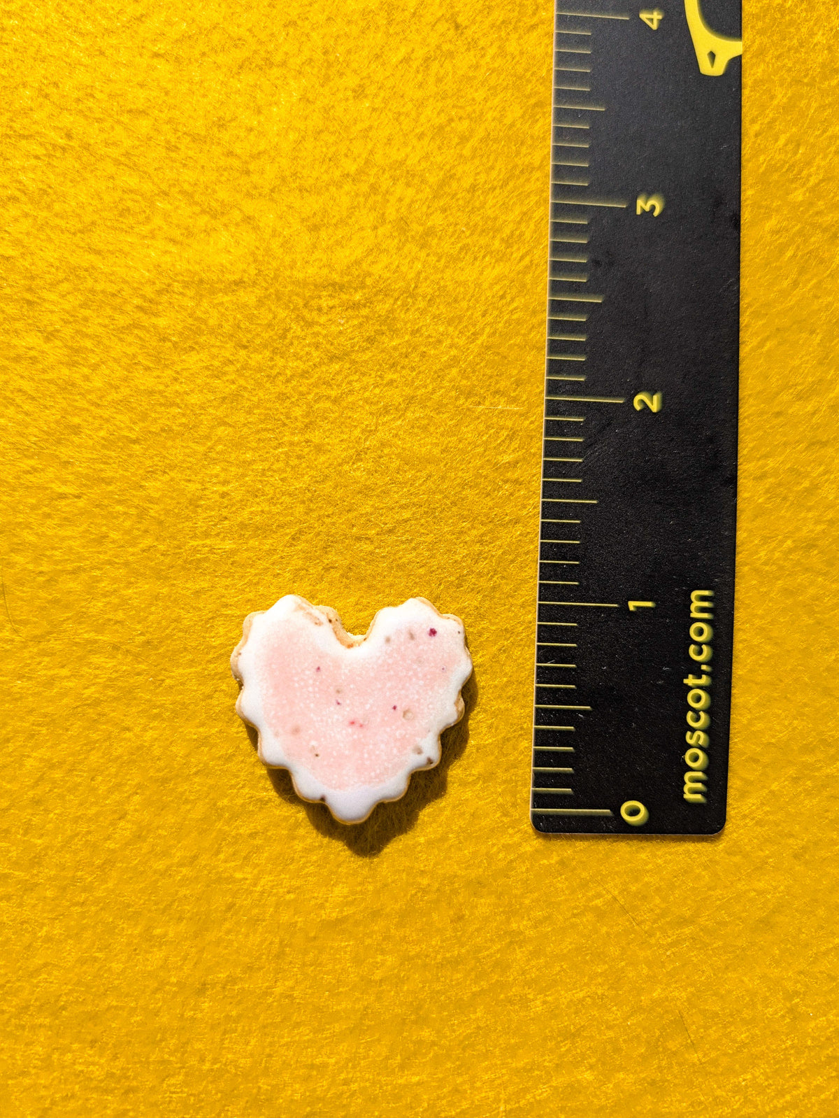 Fridge Magnet - Stoneware Pottery - Heart - Cherry Poptart