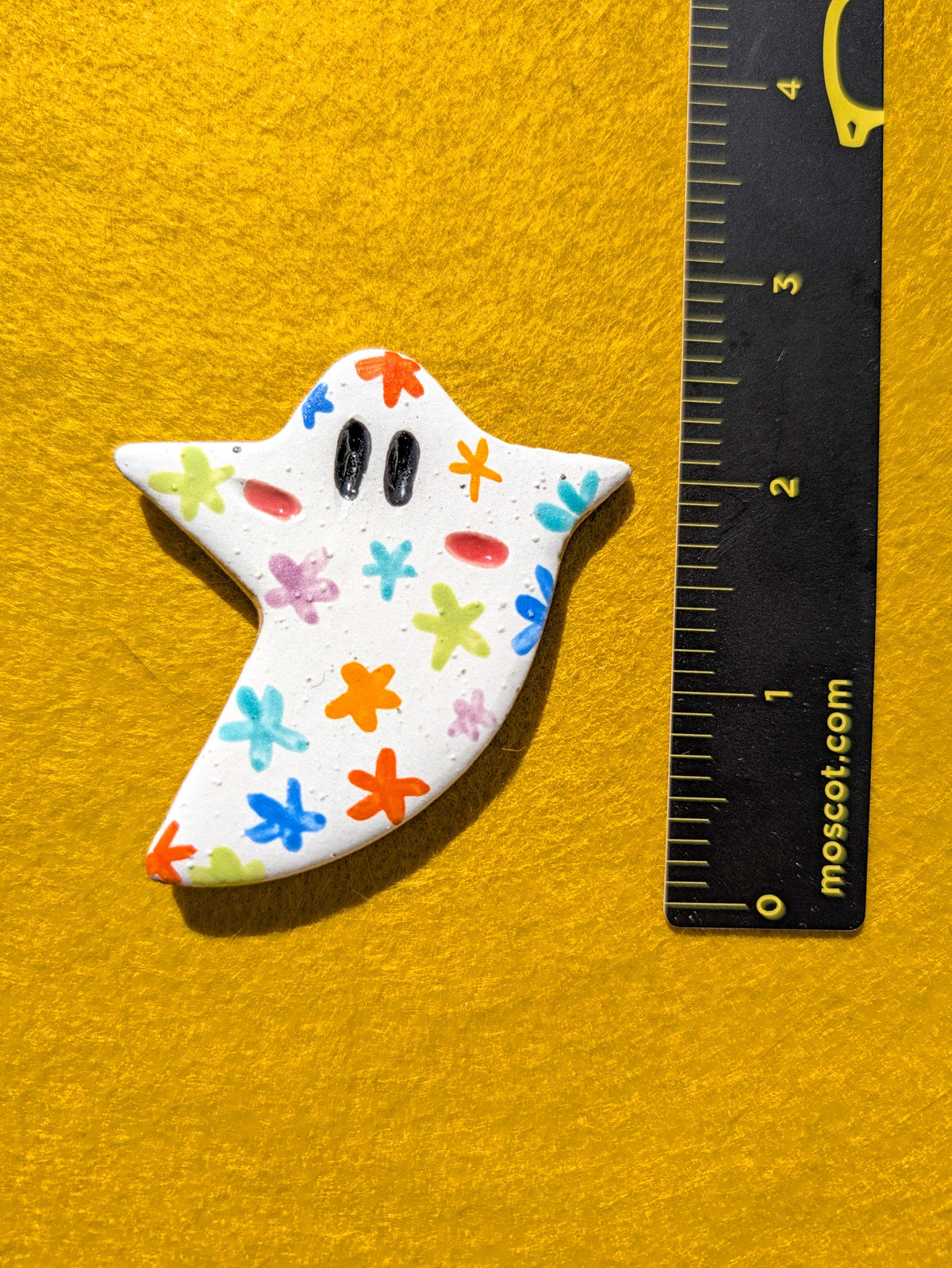 Magnet - Floral Ghostie - Stoneware