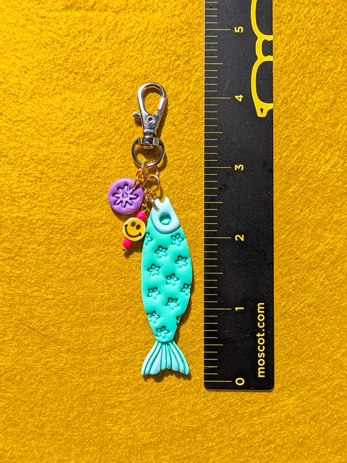 Bag Charm - Floral Sardine - Choose your Color
