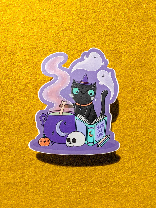 Black Cat Magic Cauldron