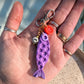 Bag Charm - Floral Sardine - Choose your Color
