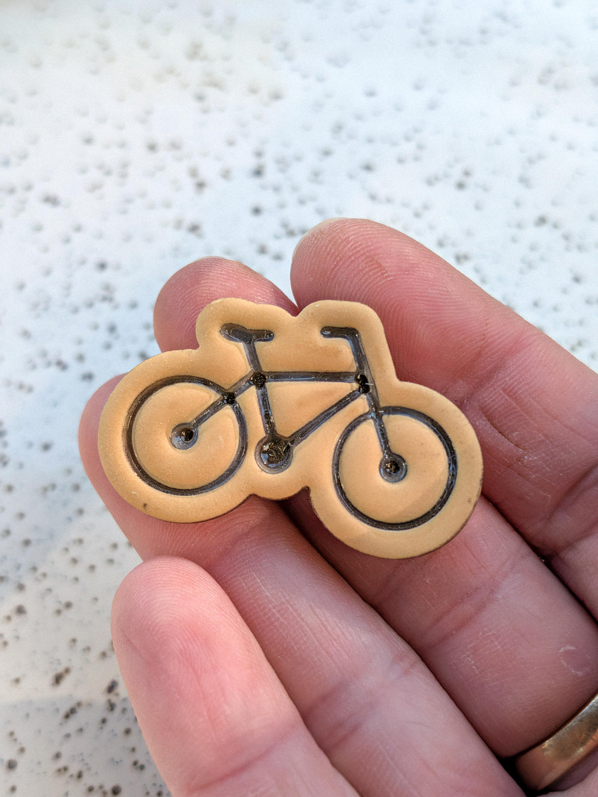 Fridge Magnet - Bike - Bronze