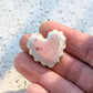 Fridge Magnet - Stoneware Pottery - Heart - Cherry Poptart