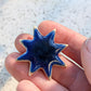 Fridge Magnet - Stoneware Pottery - Blue Spark