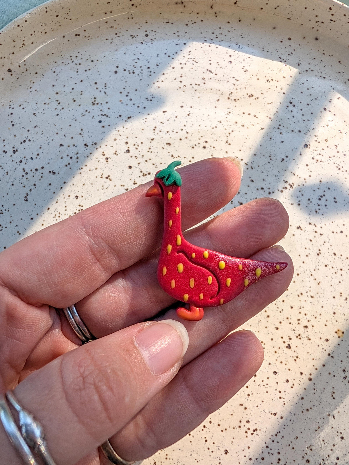 Fridge Magnet - Strawberry Goose