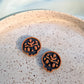 Fridge Magnet - Folk Skull - Black & Gold