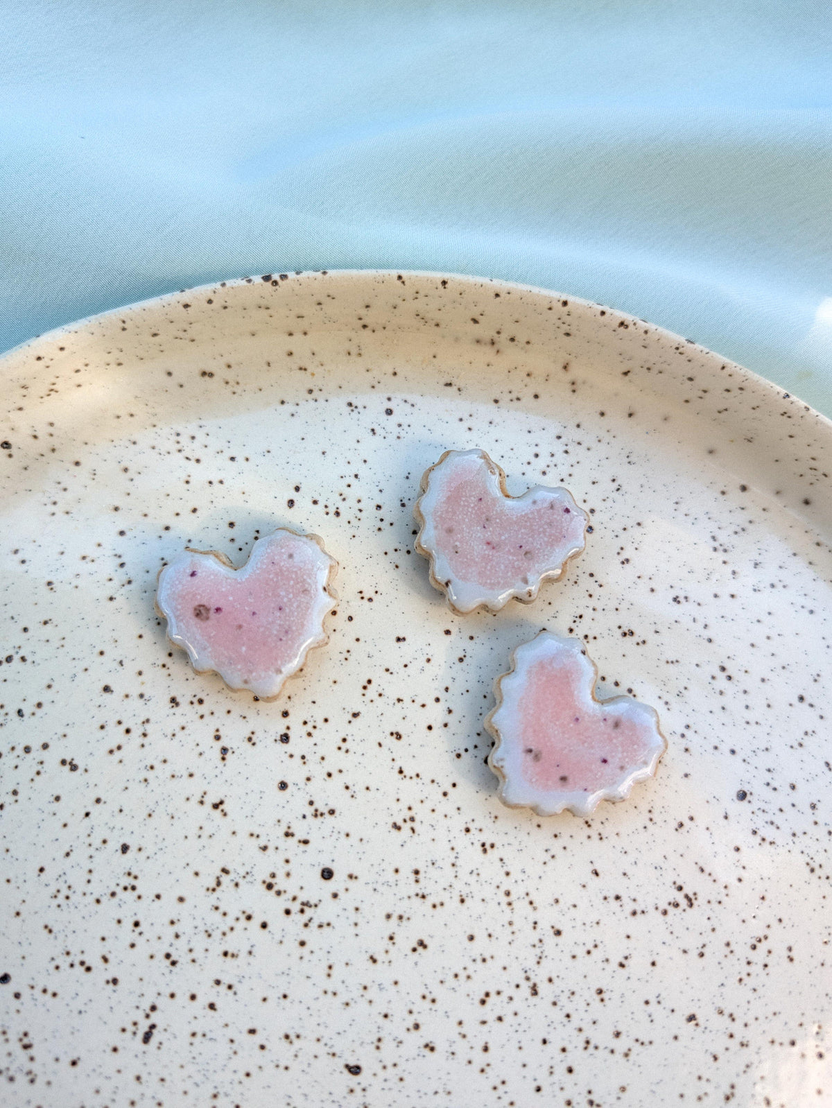 Fridge Magnet - Stoneware Pottery - Heart - Cherry Poptart