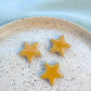 Fridge Magnet - Stoneware Pottery - Star - Golden