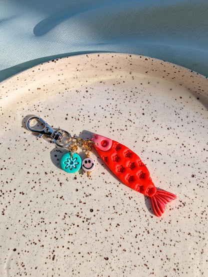 Bag Charm - Floral Sardine - Choose your Color