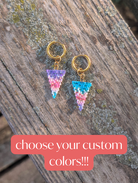 Made to Order - Choose your Custom Colors - Wedge Charm