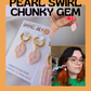 Charms  - Pearl Swirl Faux Gems