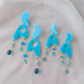 Jetsons - Blue Raspberry - Agate, Crystal, Twinkle Beads - Buffed
