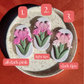 Fridge Magnets - Pink Iris