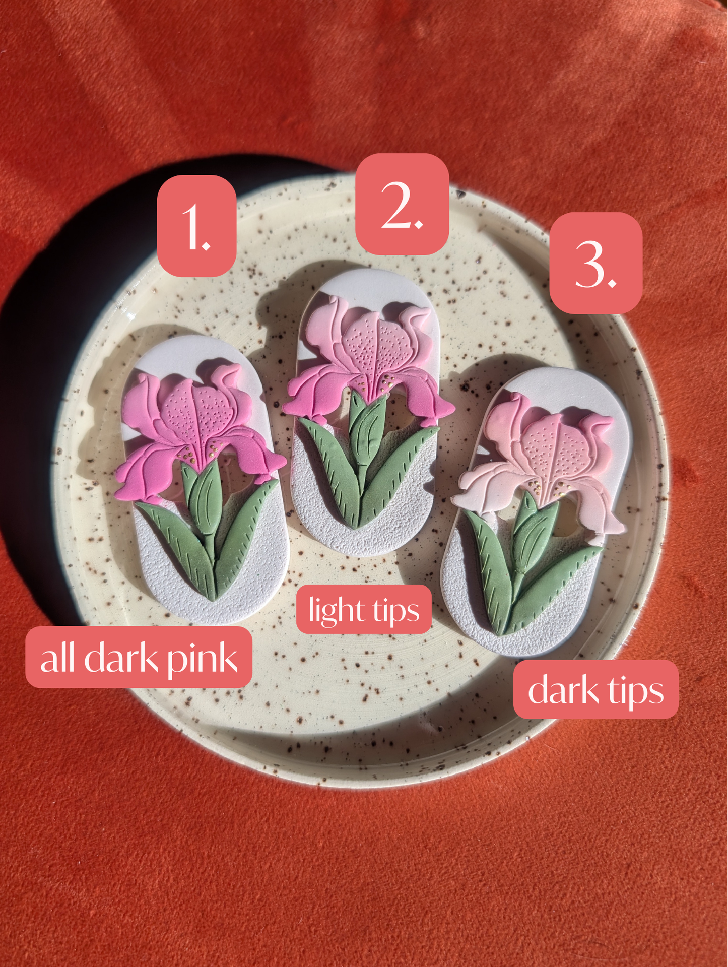 Fridge Magnets - Pink Iris