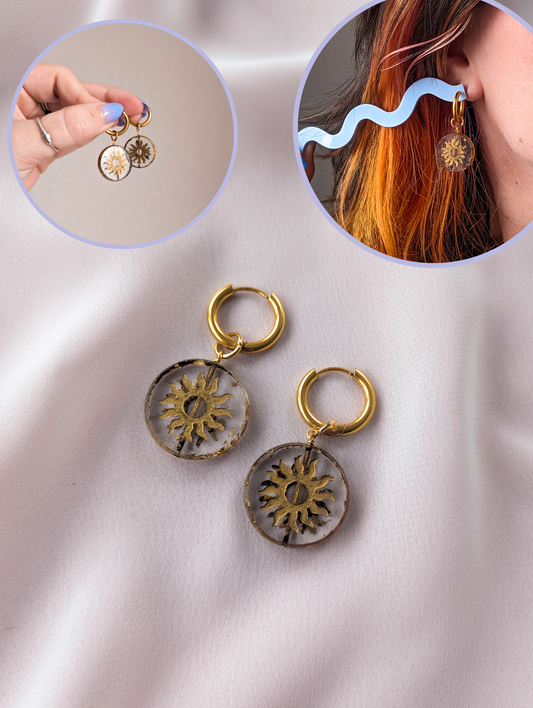 Charms - Sun Coins- Choose Your Color