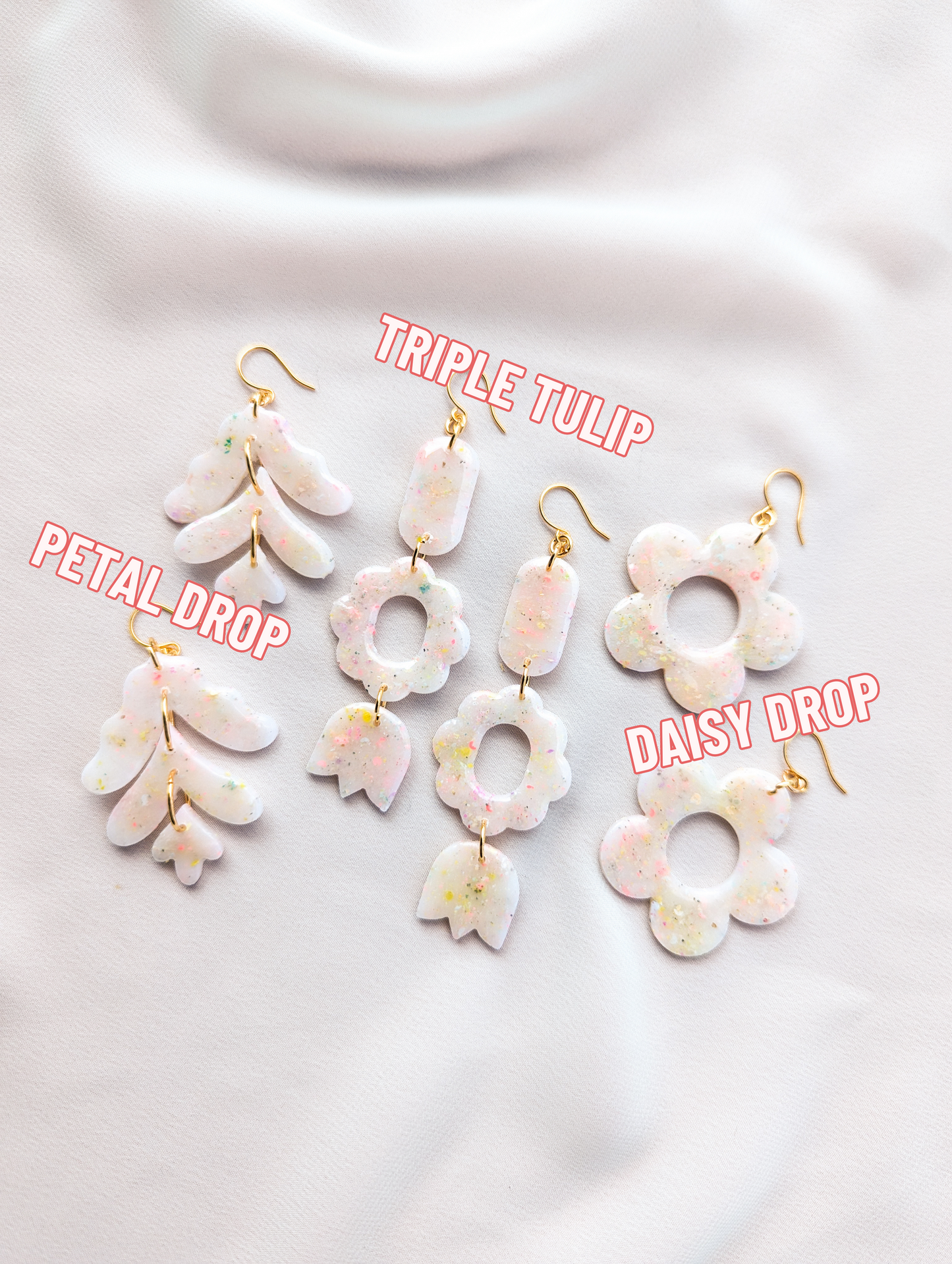 Flower Drops - Choose your Style - Confetti - Glossy