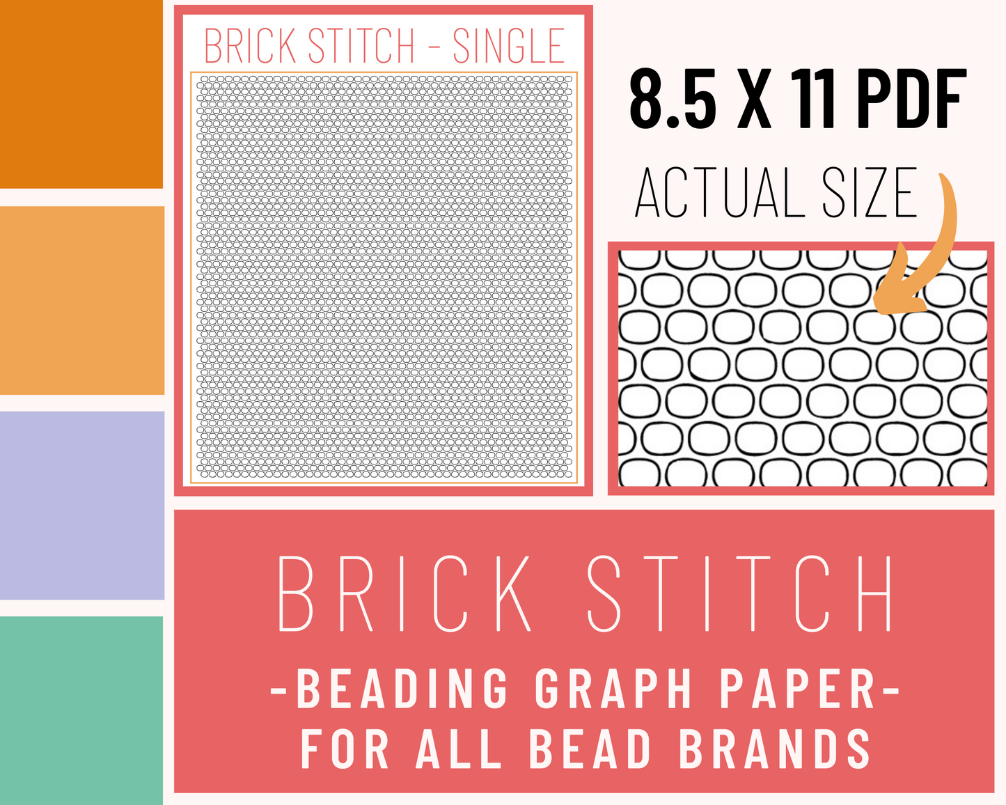 Brick Stitch - Graph Paper PDF