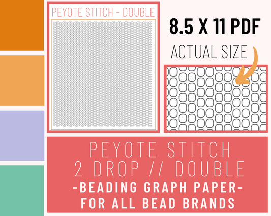 Double // 2 Drop Peyote - Graph Paper PDF