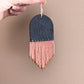 Wall Hanger - Palm - Deep Cyan, Pink, Mustard