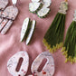 Squid Fringe - Green Watermelon Jasper - Double Fringe