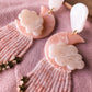 Moon Fringe - Maxi - Milky Rose Quartz - Buffed