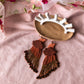 Moon Fringe - Midi - Dusty Rose & Bronze