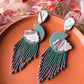 Moon Fringe - Maxi - Slate Blue & Cloudy