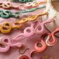 Coiled Snake - Liquid Gold - Speckled Pink - Buffed