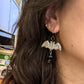 Bats - Silver with Black Onyx
