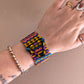 Statement Cuff - Fiesta - Beaded Clasp