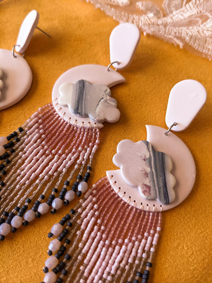 Moon Fringe - Blush Swirl