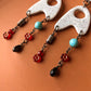 Jetsons - Mochi - Millefiori Beads, Turquoise, Crystal, Vintage Glass Daisy - Buffed