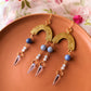 Arch Drop - Sodalite, Sapphire, Glass Dagger