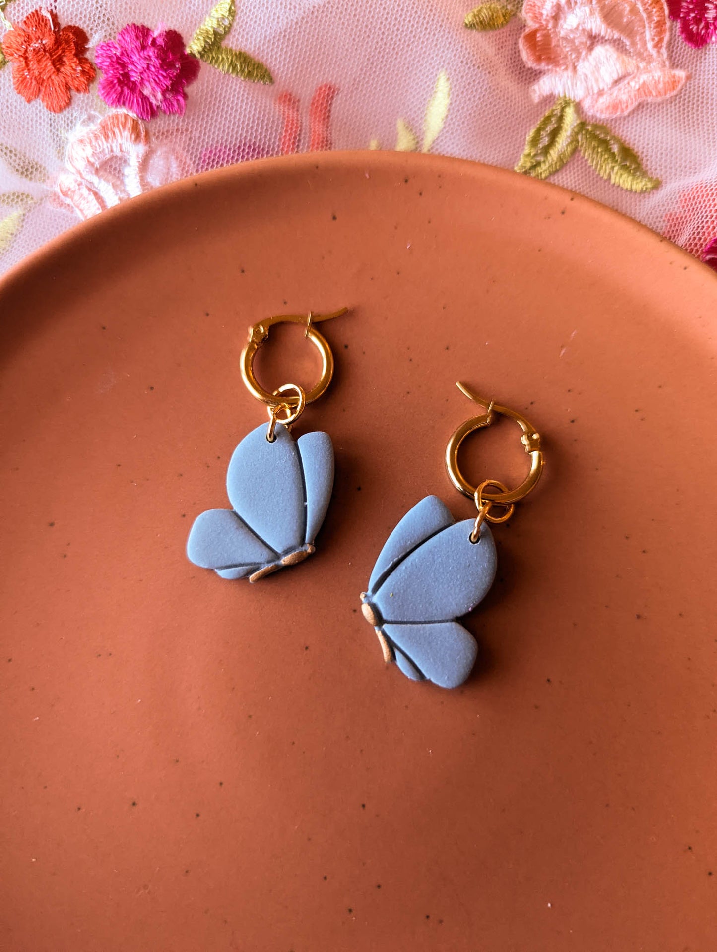 Charms - Moody Blue Butterfly - Liquid Gold