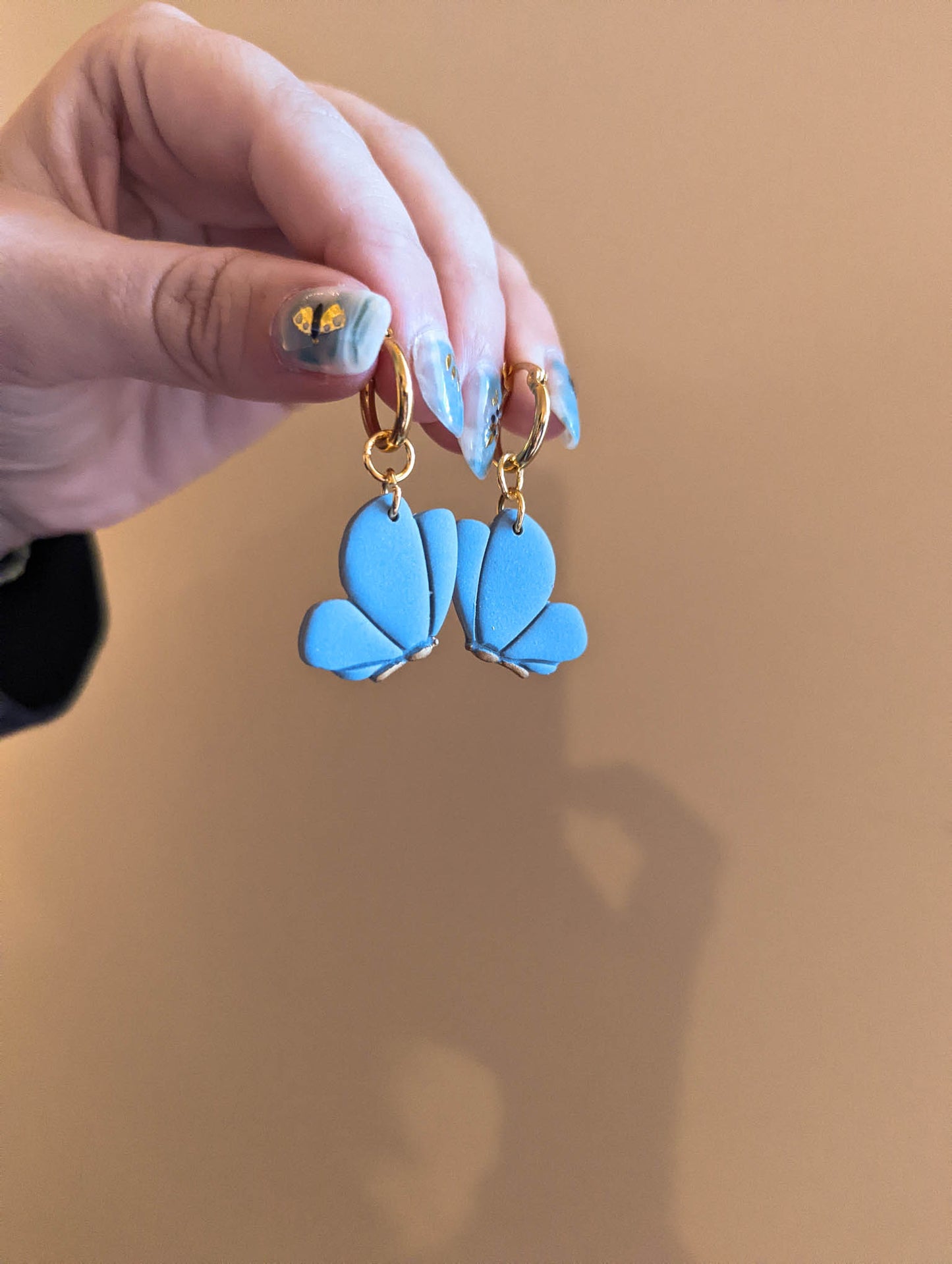 Charms - Moody Blue Butterfly - Liquid Gold