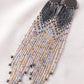 Moon Fringe - Shoulder Duster - Winter Winds & Forest - Glimmer Cut
