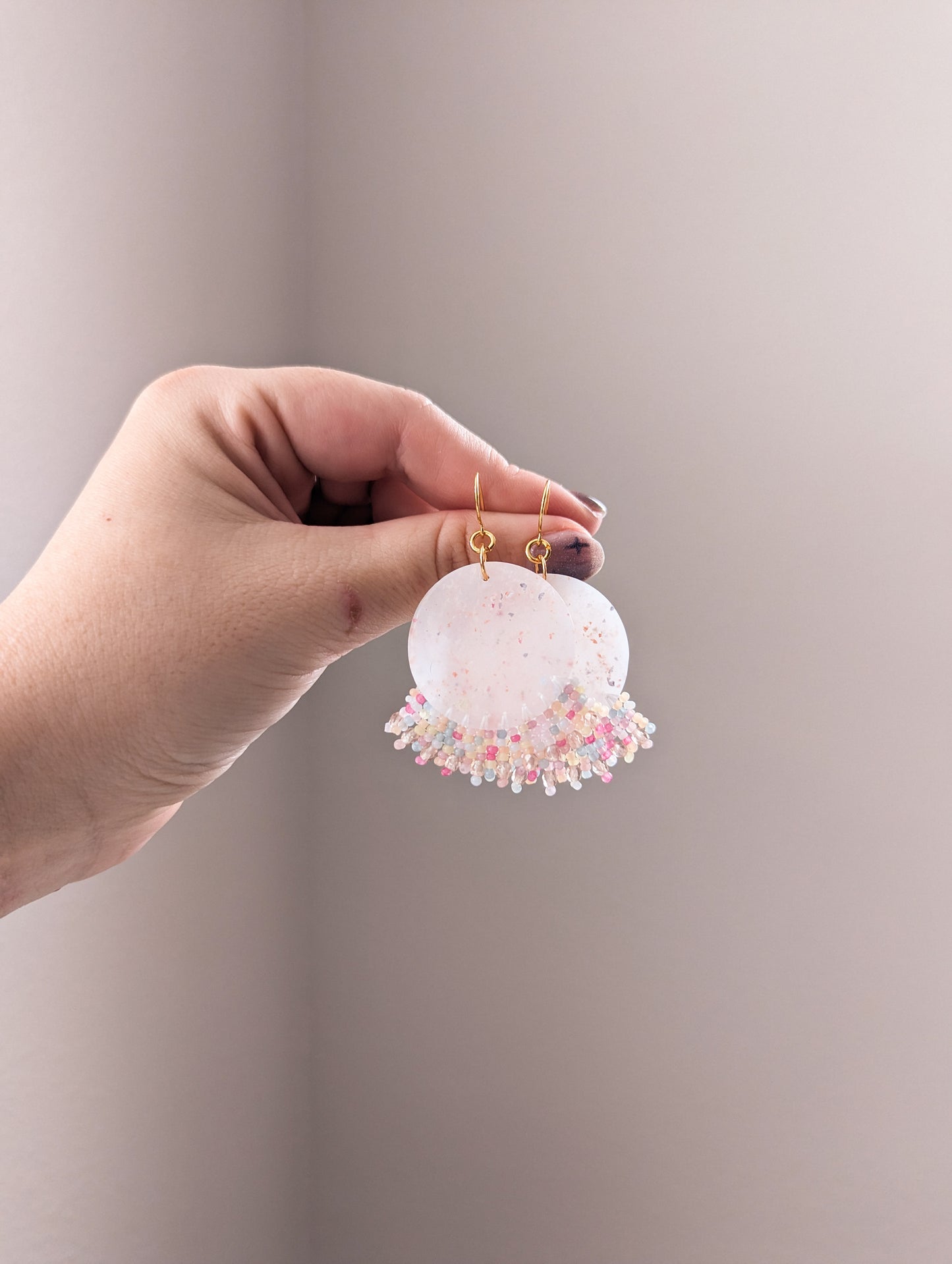 Circle Drop - Midi - Confetti Cake - Buffed - Glimmer Cut